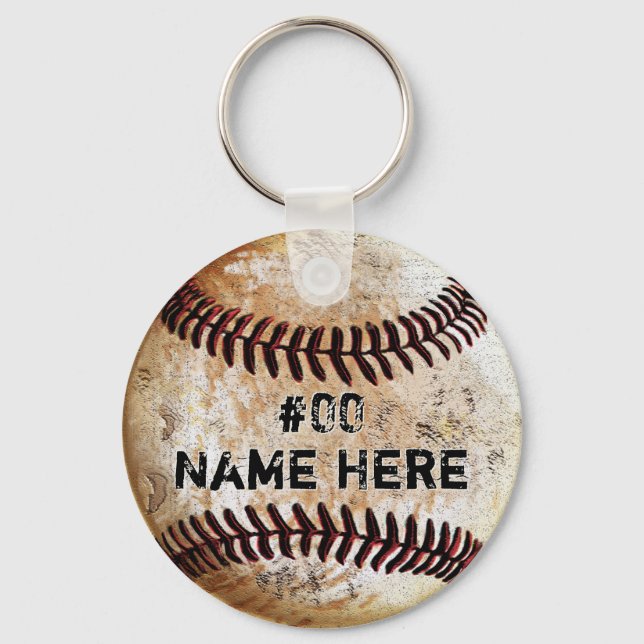Cheap Baseball Party Favours, Baseball Team Gifts Key Ring (Front)
