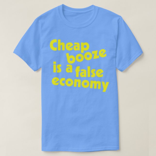 Cheap Booze Funny Christopher Hitchens Quote T-Shirt (Design Front)