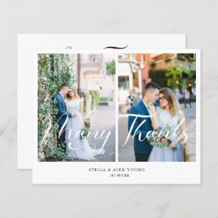 Cheap Bride & Groom 2 Photos Collage Hand Lettered