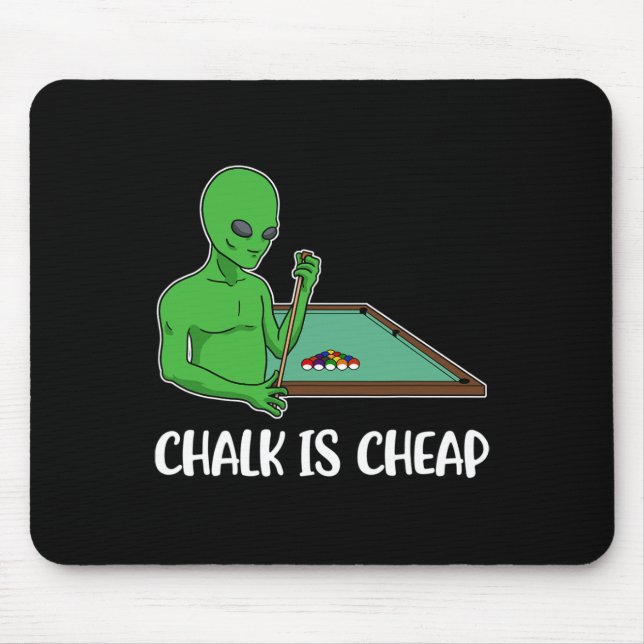 Cheap Chalk Billiards  Mouse Pad (Front)