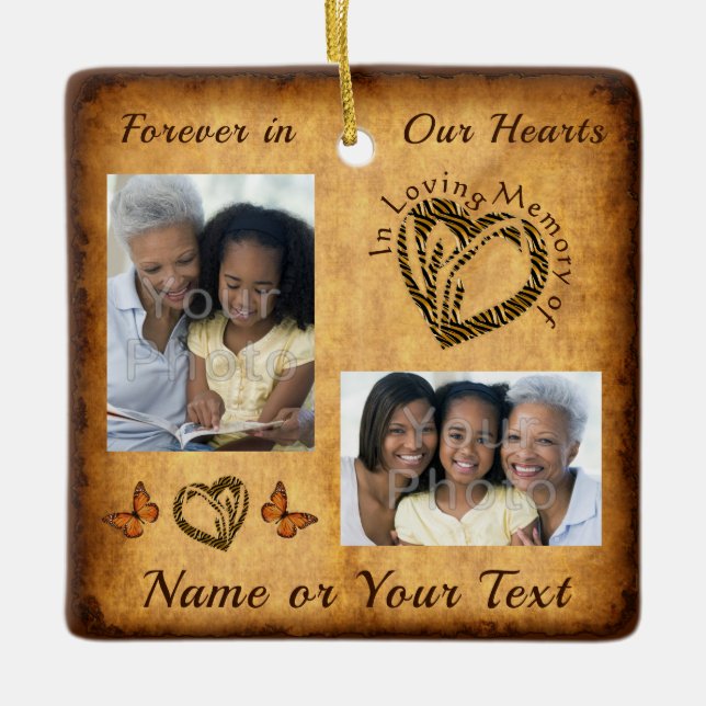 Cheap Christmas Ornament for Loss of Loved One (Front)