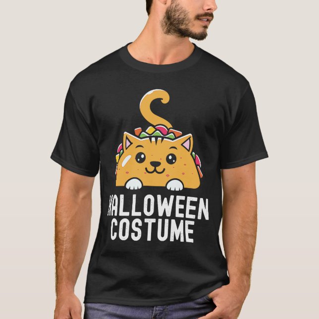 Cheap Costume For Taco and Cat Lovers Funny Cute T T-Shirt (Front)