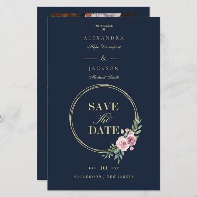 Cheap Covid Details Romantic Pink Floral Wreath (Front/Back)