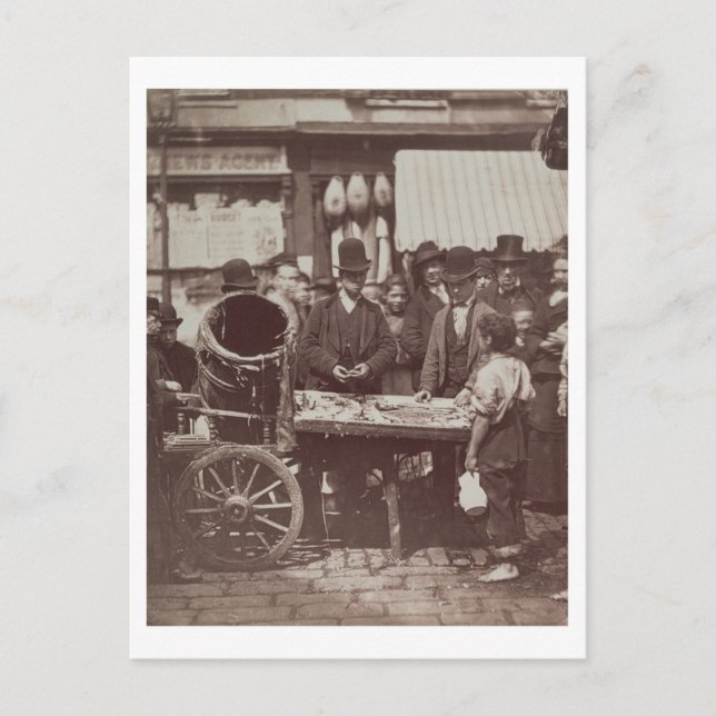 Cheap Fish of St. Giles, from 'Street Life in Lond Postcard (Front)