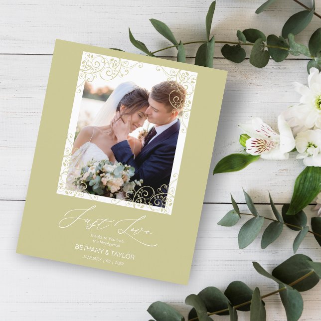 Cheap Flourish Gold Effect Ornament Photo Newlywed (Creator Uploaded)