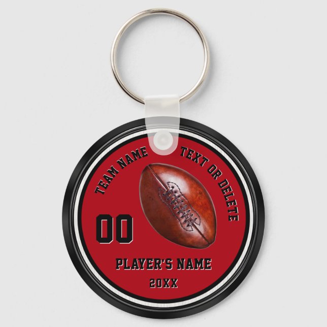 Cheap Football Team Gifts, Personalised Keychains (Front)