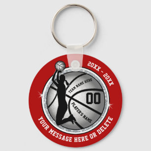 Cheap, Girls Basketball Gifts, Red, Basketball Key Ring
