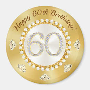 Cheap, Giveaways for 60th Birthday, BULK Discounts Magnet