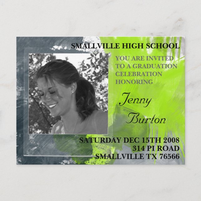 Cheap Graduation Invitations Custom (Front)