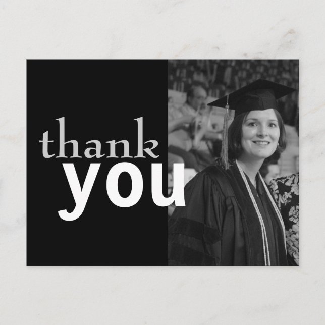 Cheap Graduation Thank You Card (Front)
