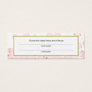 Cheap How Many Kisses Pink Gold Glitter Floral