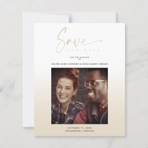 Cheap Modern Gradient Minimalist Photo Couple