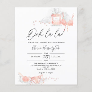 CHEAP Peach Blush Ooh la la Lingerie Bridal Shower