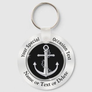 Cheap, Personalised, Anchor Keychains, Nautical  Key Ring