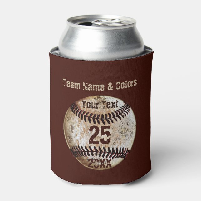 Cheap Personalised Baseball for the Team Can Cooler (Can Front)