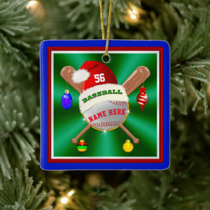 Cheap Personalised Baseball Ornaments for Boys