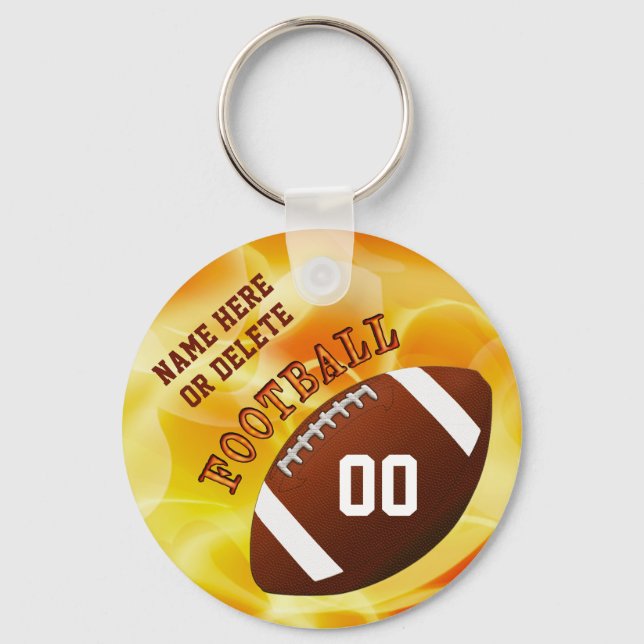 Cheap Personalised Football Keychains YOUR TEXT (Front)