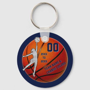 Cheap Personalised Gifts for Girls Basketball Team Key Ring