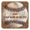 Cheap Personalised Rustic Team Baseball Stickers