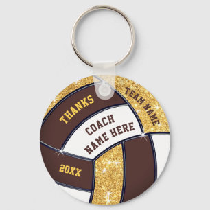 Cheap Personalised Volleyball Gifts for Coaches Key Ring