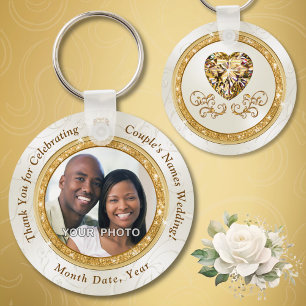 Cheap Personalized Wedding Favors in BULK or One Key Ring