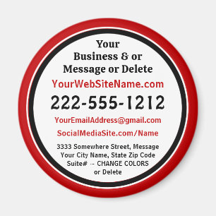 Cheap Promotional Giveaways, ANY COLORS. Business  Magnet