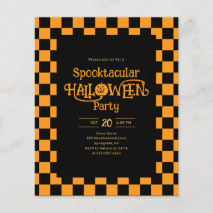 Cheap Retro Spooktacular Halloween Party Flyer