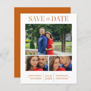 Cheap Simple Elegant Modern 3 Photos Wedding