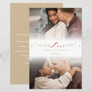 Cheap Simple Peace Love Joy Snowflakes 2 Photos