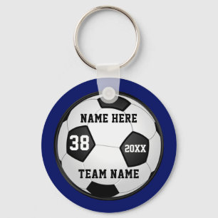 Cheap Soccer Keychains Your Colours , 4 Text Boxes