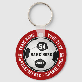 Cheap Soccer Party Favors, Personalized Soccer Key Ring