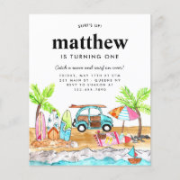 Cheap Surf's Up Board Beach Wave Surfing Birthday
