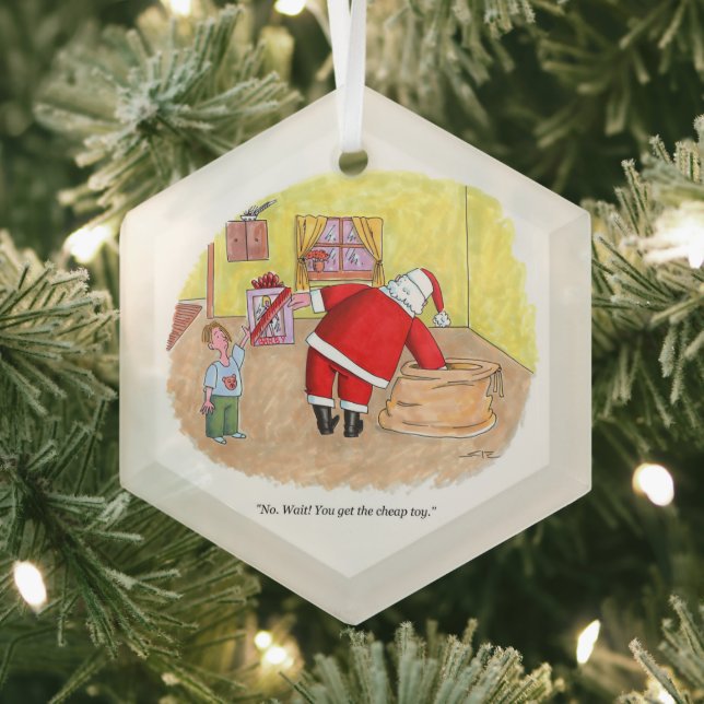 Cheap Toy hexagon glass ornament (Insitu)