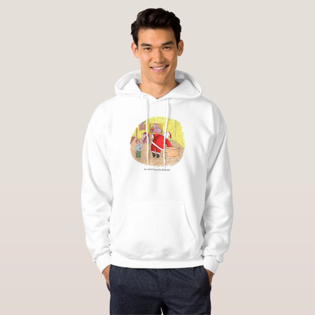 Cheap Toy men white hooded sweatshirt (Front Full)