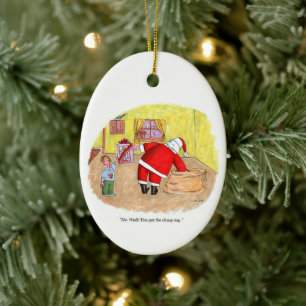 Cheap Toy oval ceramic ornament