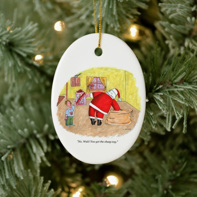 Cheap Toy oval ceramic ornament (Tree)