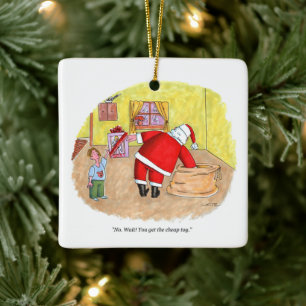 Cheap Toy square ceramic ornament