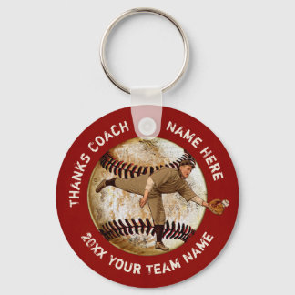 Cheap Vintage look Baseball Team Gifts PERSONALIZE Key Ring