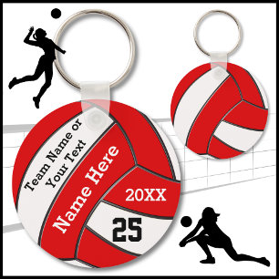 Cheap Volleyball Keychains in Your Colours and Tex