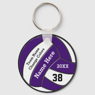 Cheap Volleyball Keychains Your Text and Colors