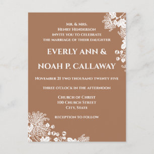 Cheap Wedding Invitation Postcard