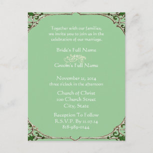 Cheap Wedding Invitation Postcards
