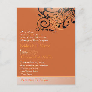 Cheap Wedding Invitation Postcards