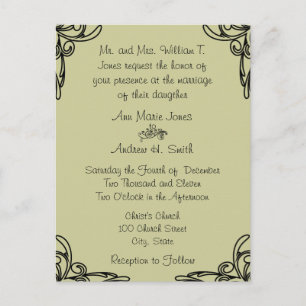 Cheap Wedding Invitation Postcards