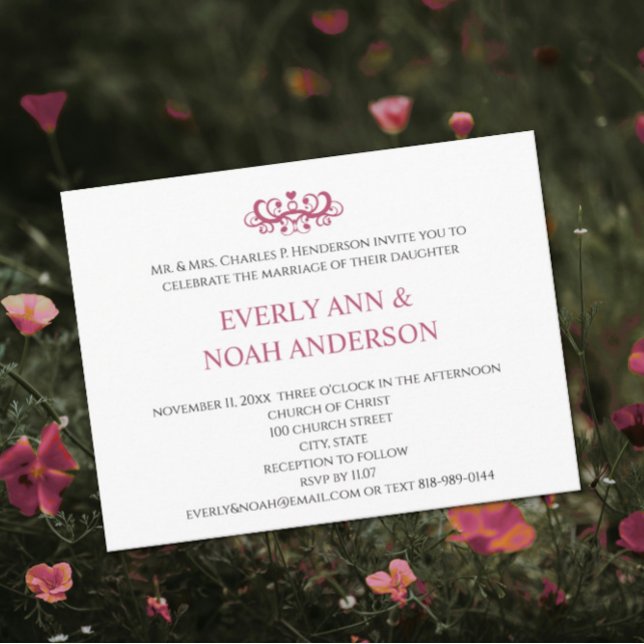 Cheap Wedding Invitation Postcards (Creator Uploaded)