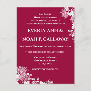 Cheap Wedding Invitation Postcards
