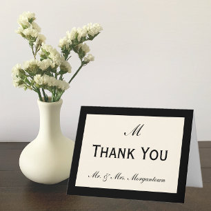 Cheap Wedding Thank You Cards Your Colour Border