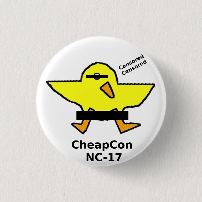 cheapcon 17 3 cm round badge (Front)