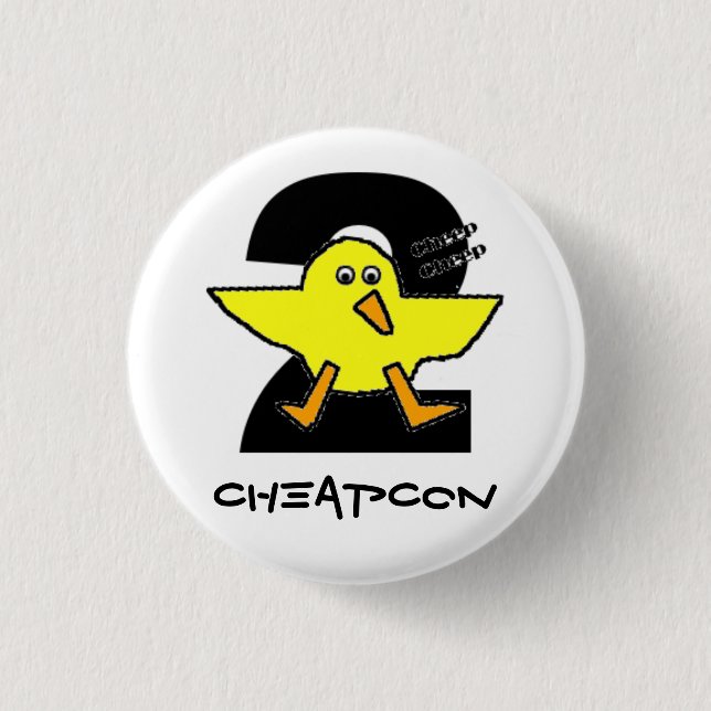 cheapcon 2 3 cm round badge (Front)