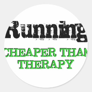 Cheaper Than Therapy Classic Round Sticker